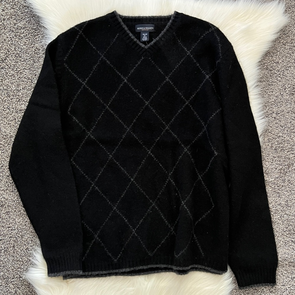 Men’s Crew Neck Wool Sweater Size XL